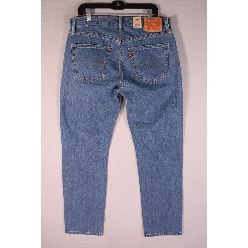 Levi's 559 Relaxed Straight Fit Jeans Mens 34x34 Medium Stonewash Ease NWT